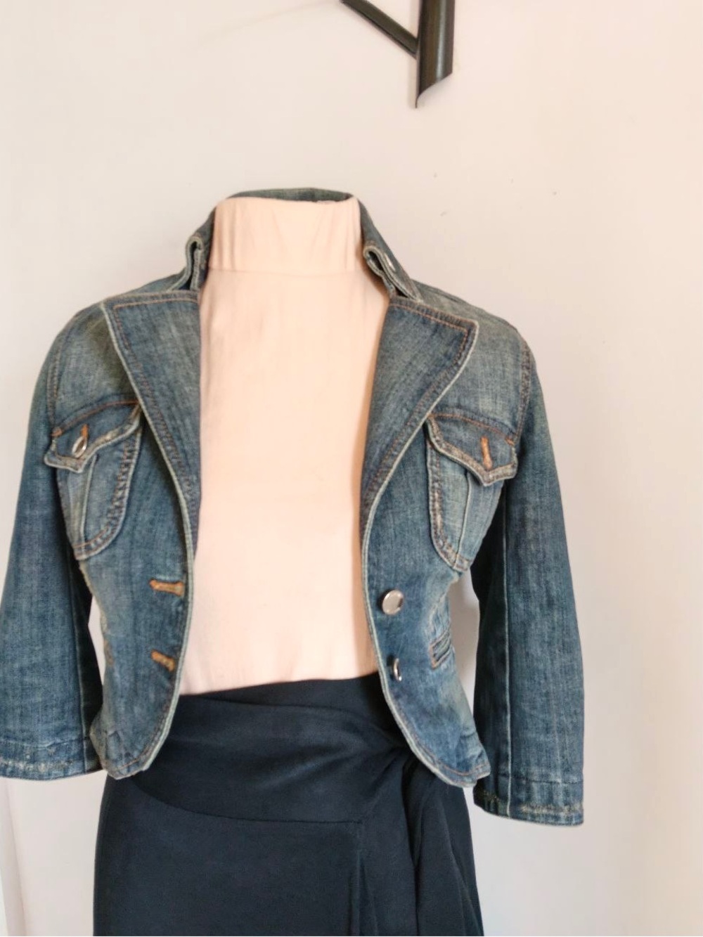 Karen Millen denim crop jacket